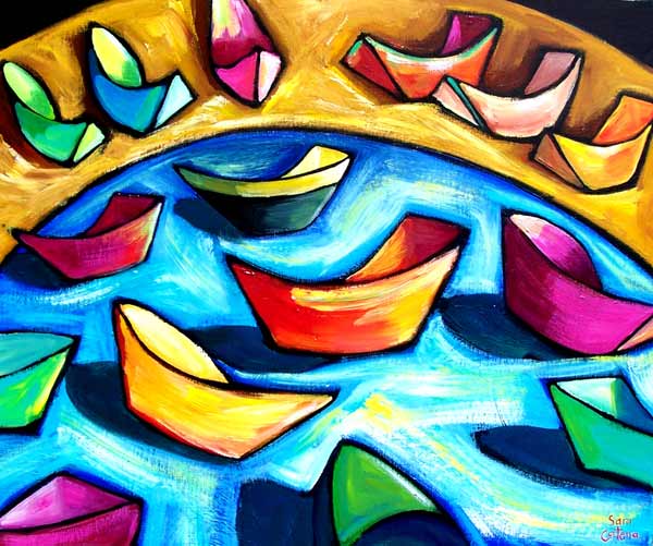 Aged Rowboats ar Rest von Sara Catena