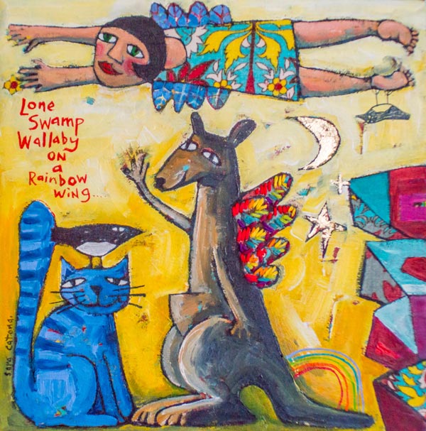 Lone Swamp Wallaby von Sara Catena