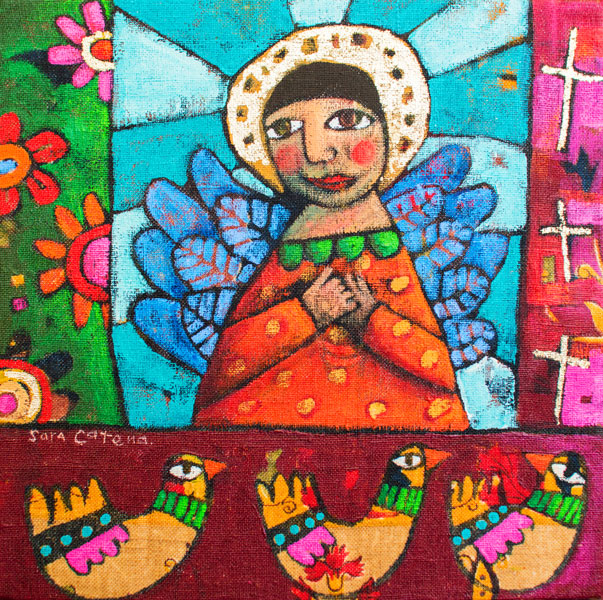 Madonna and her Lovebirds von Sara Catena