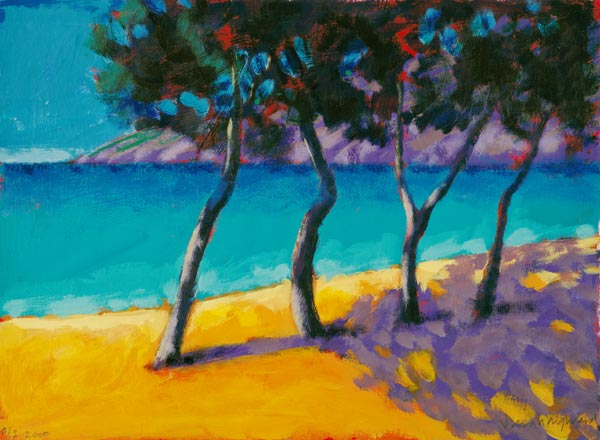 Eulalia (acrylic on card)  von Sara  Hayward