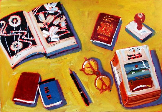 Glasses and Pencil von Sara  Hayward