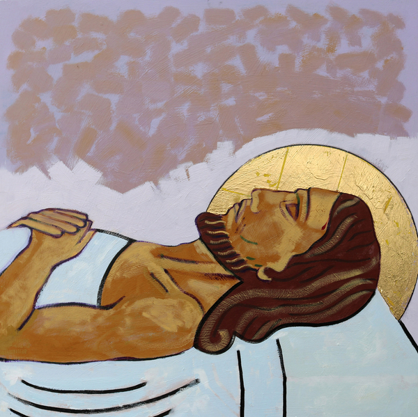 Jesus is laid in the tomb von Sara  Hayward