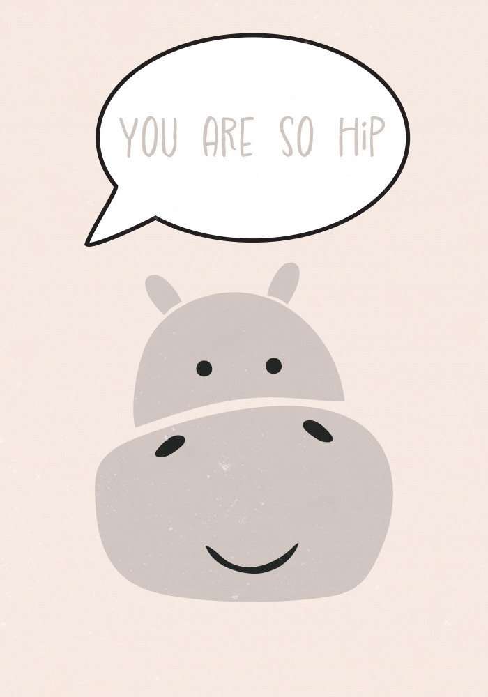 Hippo nursery print von Sarah Manovski