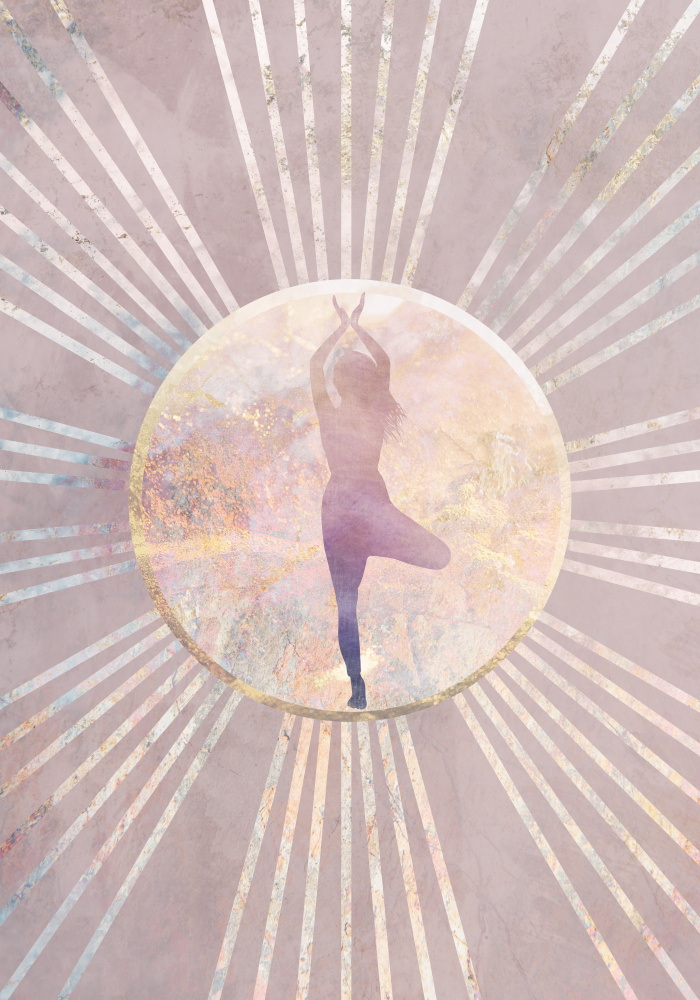 Sun Boho Yoga Pink 4 von Sarah Manovski