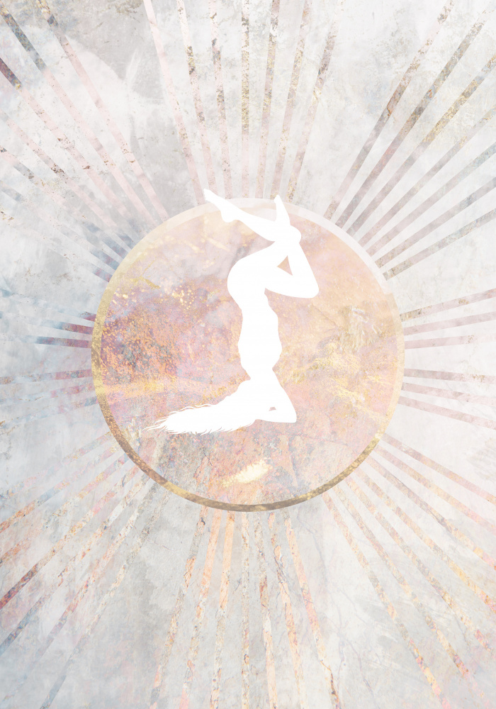 Sun Boho Yoga Marble 1 von Sarah Manovski