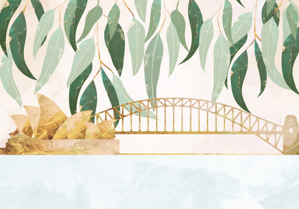 Sydney Opera Harbour Bridge Eucalyptus von Sarah Manovski