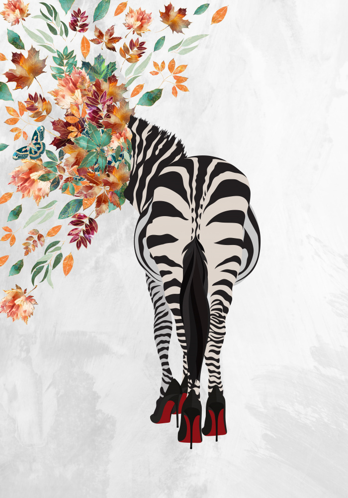Zebra Flower Head 01 von Sarah Manovski
