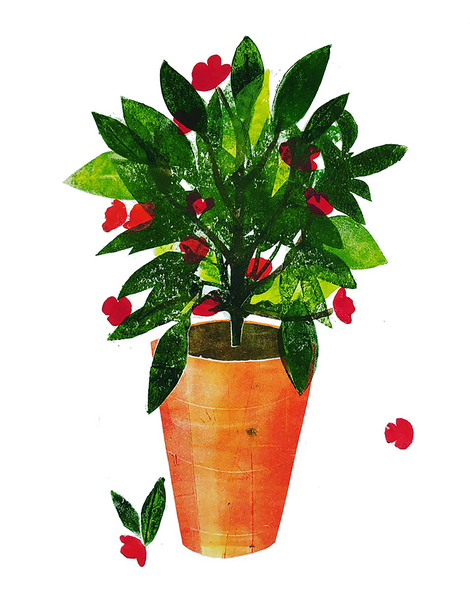 orange pot von Sarah Thompson-Engels