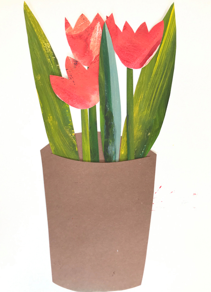 Tulips in a pot von Sarah Thompson-Engels