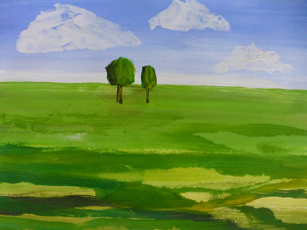 two trees von Sarah Thompson-Engels