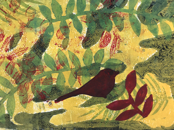 yellow ochre botanical von Sarah Thompson-Engels