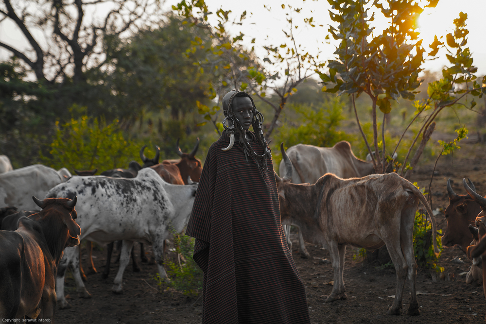 Ethiopian Mursi tribes von Sarawut Intarob