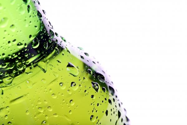 beer bottle with water droplets isolated von Sascha Burkard