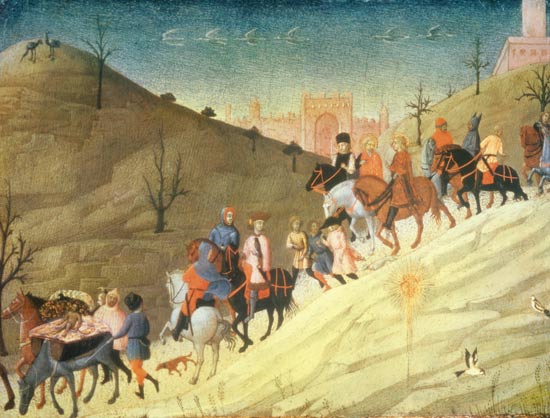 The Journey of the Magi (tempera) von Sassetta