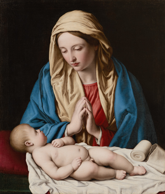 Maria, das Kind anbetend von Sassoferrato (Giovanni Battista Salvi)