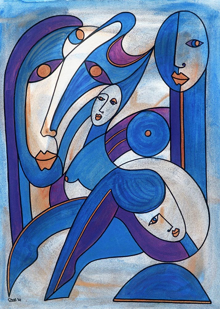 Sitting face von Christine Schirrmacher 