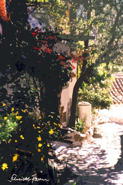 Blüten am Eingang von Jürgen Schmidt-Raven