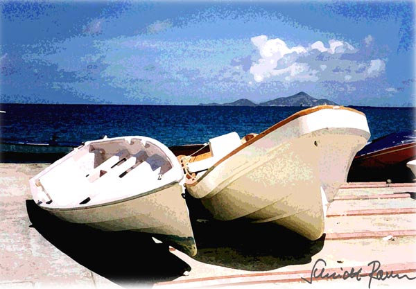 Fischerboote von Jürgen Schmidt-Raven