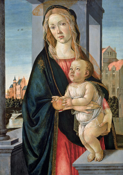 Virgin and Child von (school of) Sandro Botticelli