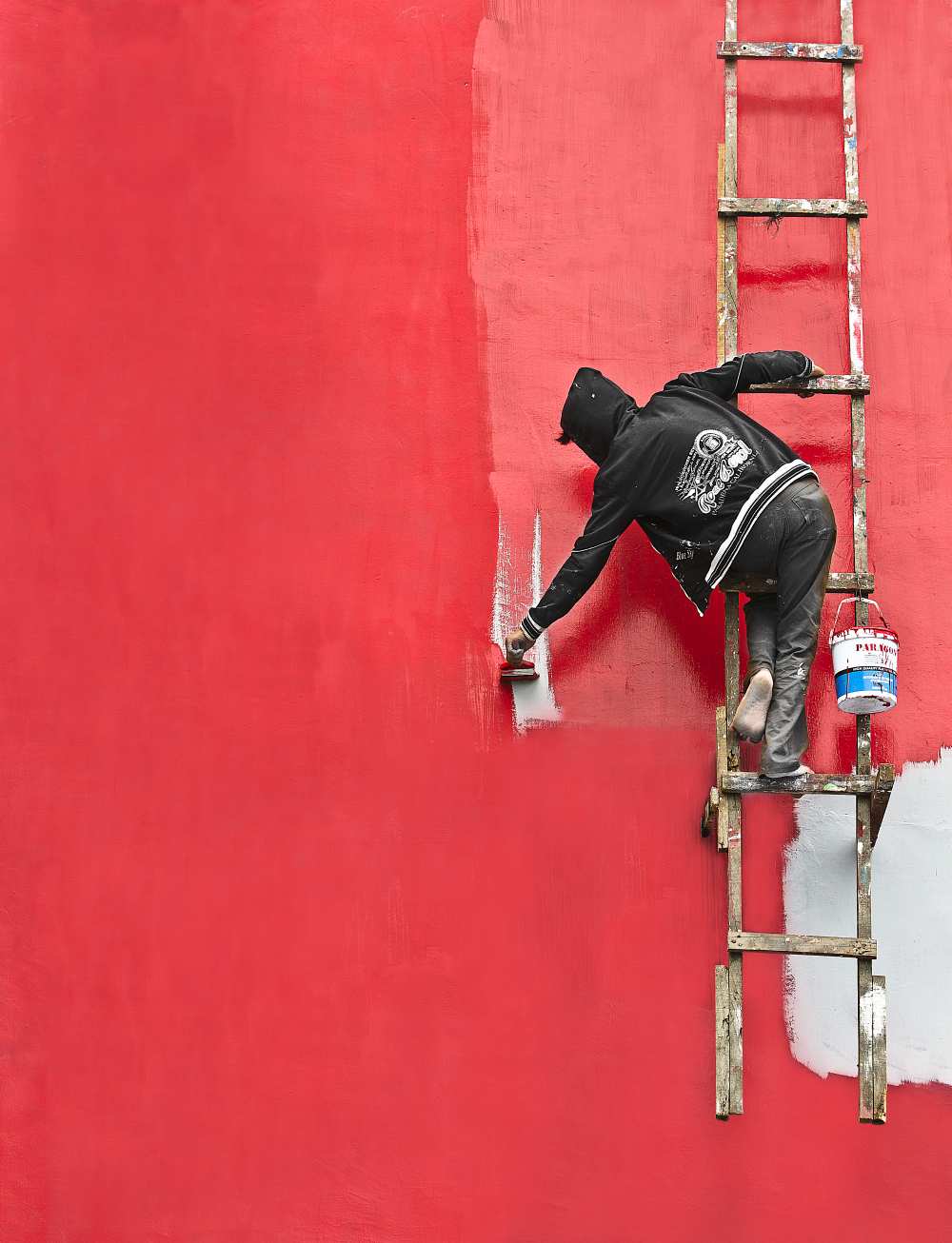 Painting in progress von Sebastian Kisworo