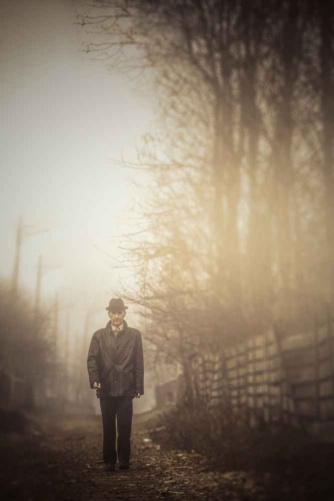 Foggy Walk von Sebastian Vasiu (Sebastiaen)