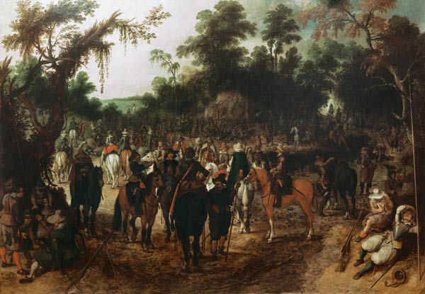 Camp scene von Sebastian Vrancx