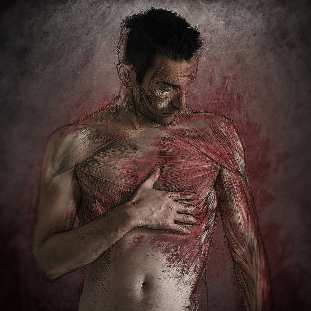 Flayed sketch III von Sebastien DEL GROSSO