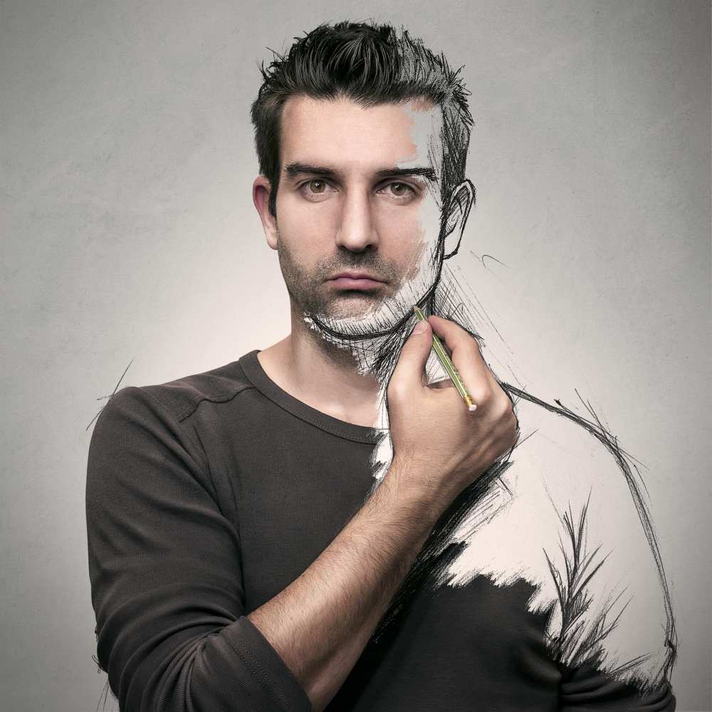 Self sketch von Sebastien DEL GROSSO