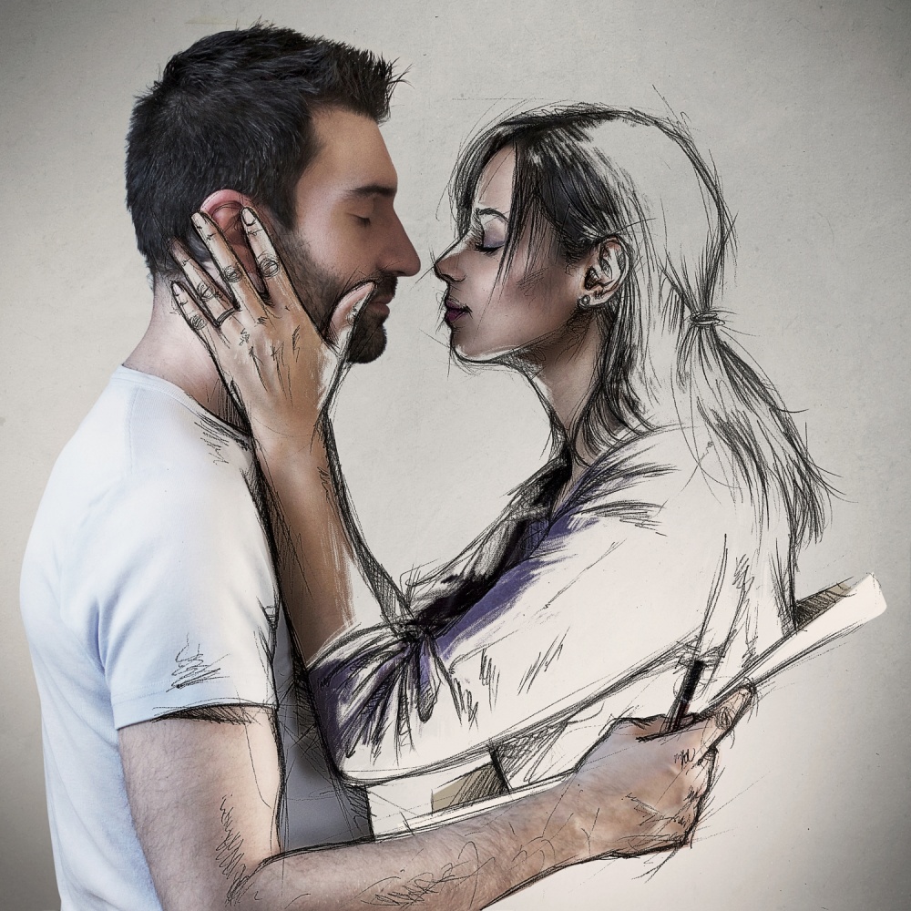 Sketch the love II von Sebastien DEL GROSSO