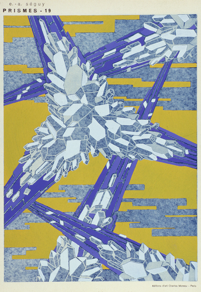 Decorative compositon based upon crystal structures by E.A. Seguy (fl.1920) from `Prismes`, after 19 von Émile-Allain Seguy