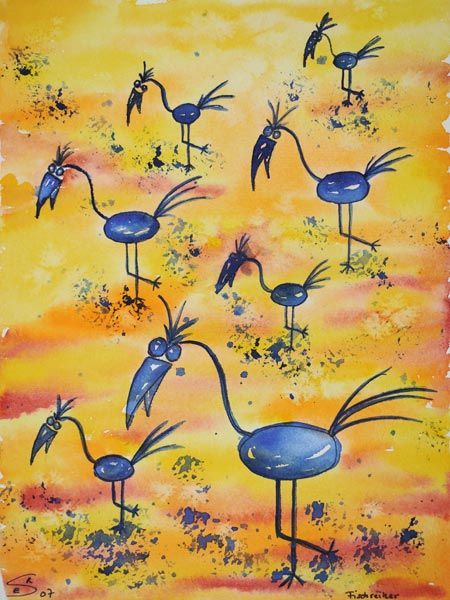 Fischreiher-Symphonie von Eva Seltmann-Reinig