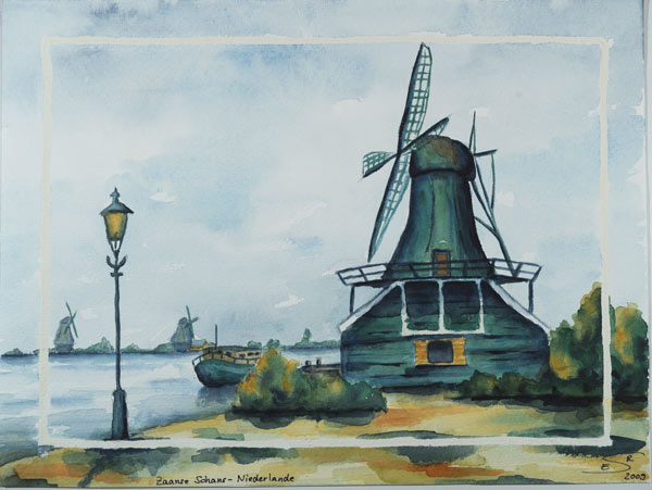 Zaanse Schans in den Niederlande von Eva Seltmann-Reinig