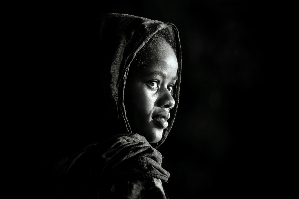 Sunset portrait von Serge Melesan