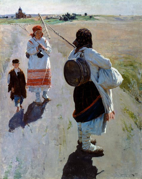On the Way to Work von Sergei Arsenevich Vinogradov