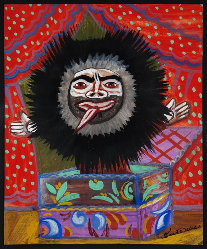 Kostümentwurf zum Ballett Jack-in-the-Box von Erik Satie von Sergei Jurijewitsch Sudeikin