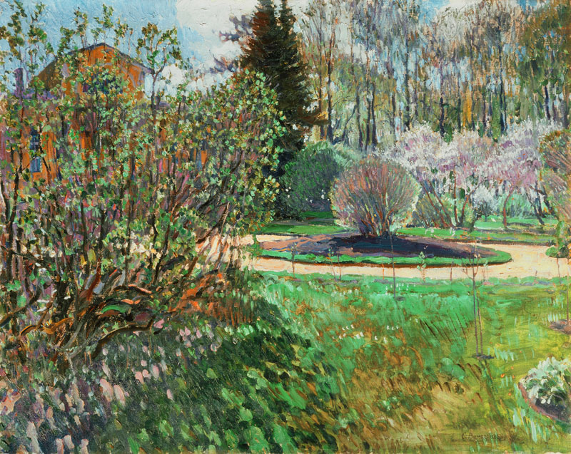 Garten. Frühling von Sergej Arsenjewitsch Winogradow