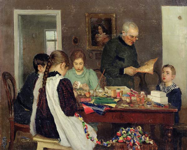 Preparation for Christmas von Sergey Vasilievich Dosekin