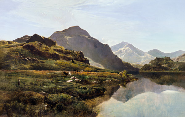 A Highland Loch Scene von Sidnay Richard Percy