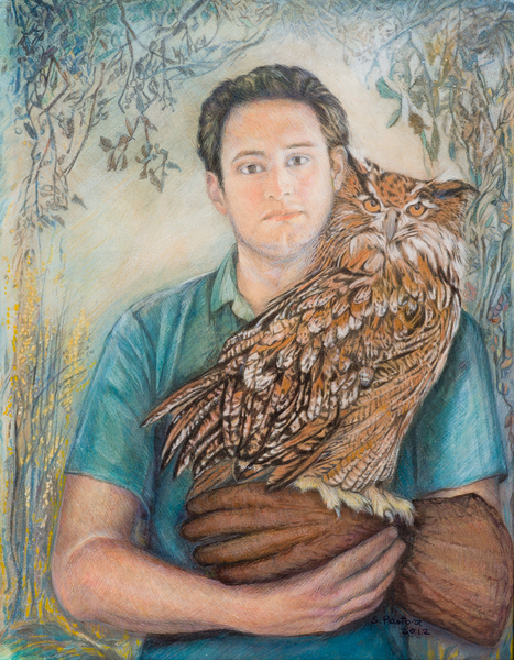 Boy with Owl von Silvia  Pastore