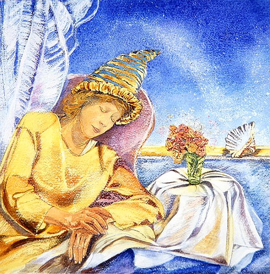 Sleeping Magician, 2005 (w/c on paper)  von Silvia  Pastore