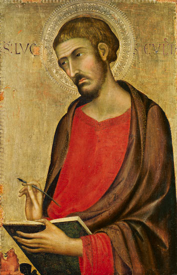 Der hl. Lukas. von Simone Martini