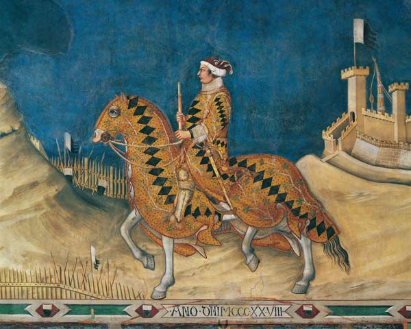 Guido Riccio da Fogliano von Simone Martini