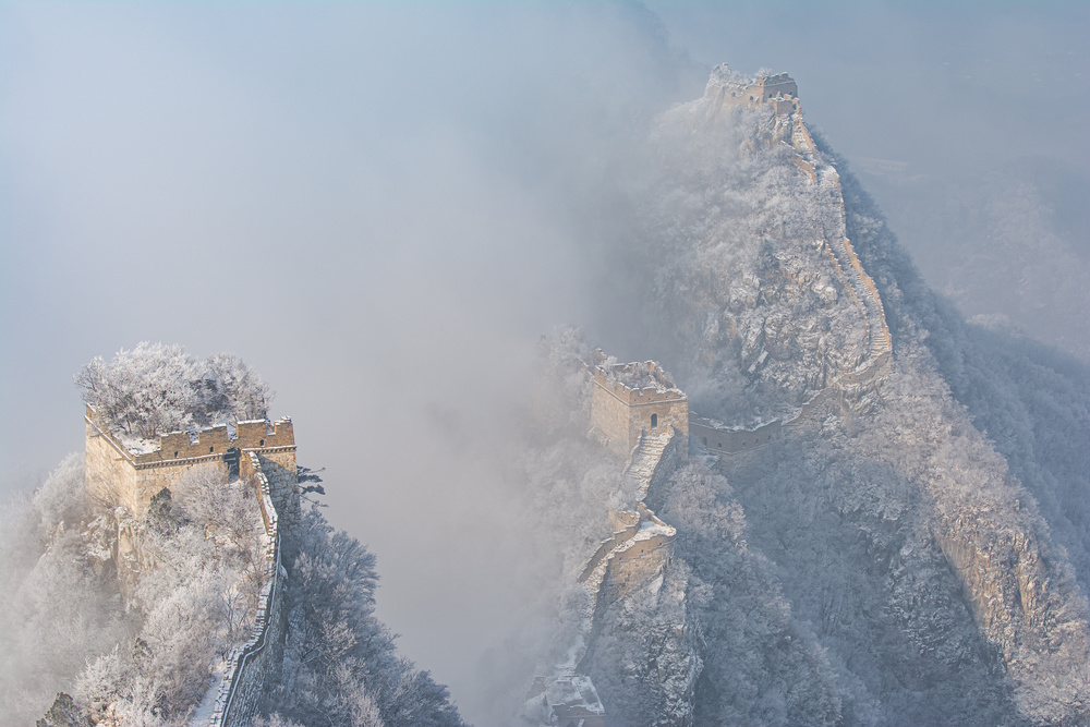The Great Wall snowstorm von Simoon