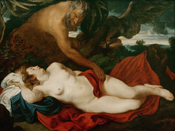 Jupiter als Satyr bei Antiope von Sir Anthonis van Dyck