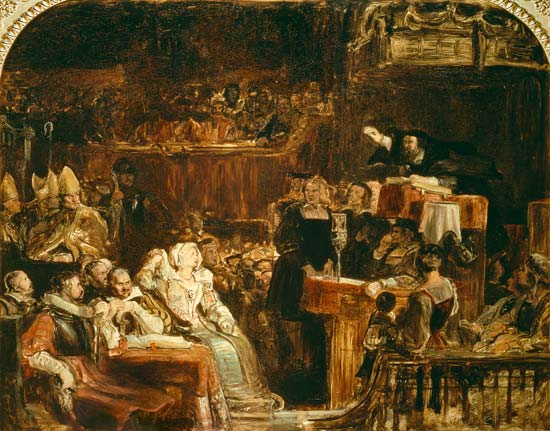 John Knox Preaching at St. Andrews von Sir David Wilkie