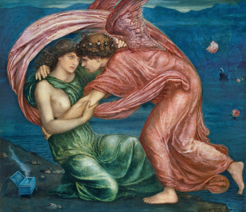 Cupid Delivering Psyche von Sir Edward Burne-Jones