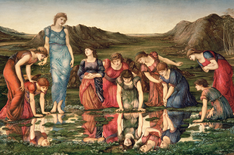 Der Spiegel der Venus (Ausschnitt) von Sir Edward Burne-Jones