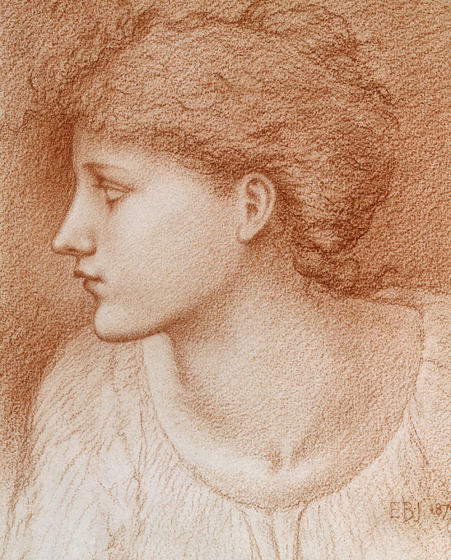 Studienkopf von Sir Edward Burne-Jones