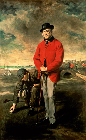 Portrait of John Whyte Melville of Bennochy and Strathkinness Captain of the Club 1823 von Sir Francis Grant