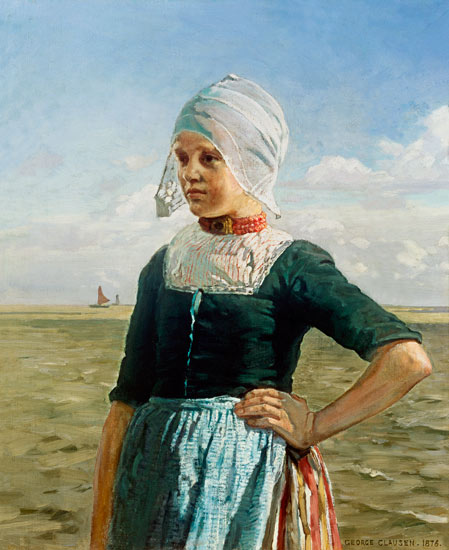 Holländisches Mädchen von der Zuyder See von Sir George Clausen